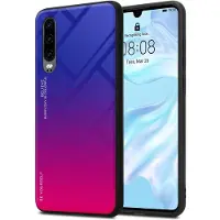 Cadorabo TPU 2 Farben Glas Cover