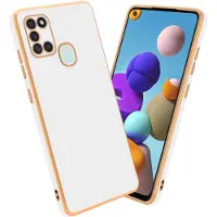 Cadorabo Hülle für Samsung Galaxy A21s im TPU mit Kameraschutz LM130 Style