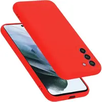 Cadorabo TPU Liquid Silicone Case Hülle für Samsung Galaxy S21 FE