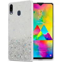 Cadorabo TPU Hülle mit Glitzer für Samsung Galaxy M20