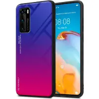 Cadorabo TPU 2 Farben Glas Cover