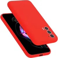 Cadorabo TPU Liquid Silicone Case Hülle für Motorola EDGE 20