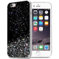 Cadorabo TPU Cover funkelnder Glitter