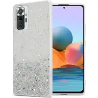 Cadorabo TPU Hülle für Xiaomi RedMi NOTE 10 PRO mit Glitzer