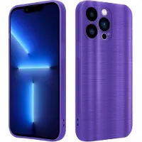 Cadorabo Hülle für Apple iPhone 13 PRO im TPU Brushed Kameraschutz LM160 Style