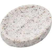 Humdakin Seifenschale Terrazzo Oval Red Beige