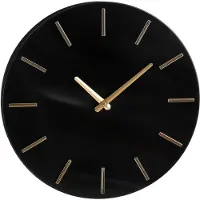 Mica Decorations Brixen Wanduhr - Ø36 cm - Schwarz