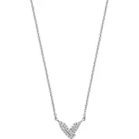 Ti sento Damen-Kette 925er Silber Zirkonia Ti Sento Milano Silber