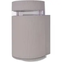 vidaXL Outdoor halbzylindrische Wandleuchte grau Aluminium