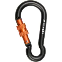 Munkees Pear-Shape Carabiner w. Screw Lock 8x80mm