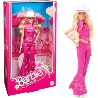 Barbie -Puppe zum Spielfilm, Margot Robbie als , Sammelpuppe im pinken Western-Outfit mit Cowboyhut