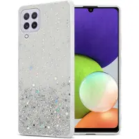 Cadorabo TPU Hülle für Samsung Galaxy A22 4G / M22 / M32 4G mit Glitzer