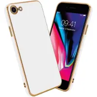 Cadorabo Hülle für Apple iPhone 7 / 7S / 8 / SE 2020 im TPU mit Kameraschutz LM130 Style