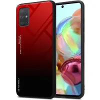 Cadorabo TPU 2 Farben Glas Cover
