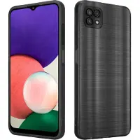 Cadorabo Hülle für Samsung Galaxy A22 5G im TPU Brushed Kameraschutz LM160 Style