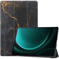 IMoshion Design Trifold Klaphülle für das Samsung Galaxy Tab S10 Plus / Tab S9 FE Plus / Tab S9 Plus - Black Marble