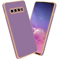 Cadorabo Hülle für Samsung Galaxy S10 PLUS im TPU mit Kameraschutz LM130 Style