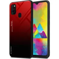 Cadorabo TPU 2 Farben Glas Cover