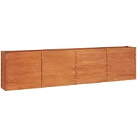 vidaXL Hochbeet Rostig 320x40x77 cm Cortenstahl