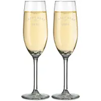 Yoursurprise Sektglas mit Gravur (2 Stück)