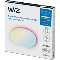 WiZ Connected Rune Deckenleuchte RGB White - , Rune, dimmbar, Weiß, für Wohnzimmer, Kunststoff, Modern