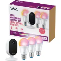 WiZ Connected Home Monitoring Starter-Set, Set für intelligente Beleuchtung, Wi-Fi/Bluetooth, Weiß, Wi-Fi 4 (802.11n), 802.11b, 802.11g, WPA2, WPA3, LED