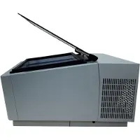 CombiSteel Speiseeisvitrine SPICCE Tischmodell | Öffnung Kundenseite + LED | 3x 5 Liter, HxBxT 37,5x67x75cm | -16/-18°C | Weiß | + Geschirrtuch