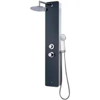 Big Buy Cooking Duschsäule Rousseau Edelstahl ABS Hydromassage