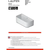 Laufen H2203470000001 Badewanne SONAR 815x1600x535