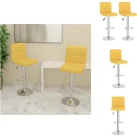 vidaXL Barhocker 2 Stk. Senfgelb Stoff - Barhocker