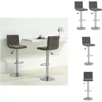 vidaXL Barhocker 2 Stk. Dunkelgrau Samt - Barhocker