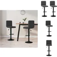 vidaXL Barhocker 2 Stk. Schwarz Samt - Barhocker