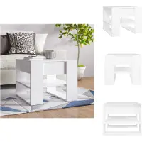 vidaXL Couchtisch Weiß 55,5x55x45 cm Holzwerkstoff