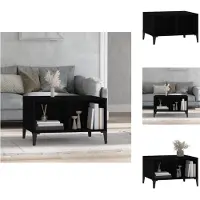 vidaXL Couchtisch Schwarz 60x50x36,5 cm Holzwerkstoff