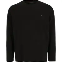 Tommy Hilfiger Big & Tall Longsleeve "BT-STRETCH SLIM FIT TEE-B mit Rundhals und Logo" unifarben, casual, slim fit, Baumwollmix, Rundhals, große Größen