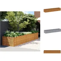 vidaXL Hochbeet 479x100x69 cm Cortenstahl