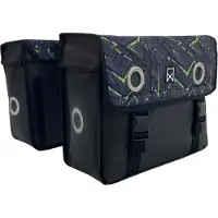 Willex Fahrradtaschen Eco 30 L Tarpaulin Grün und Schwarz