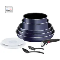 Tefal Ingenio L1579102, Gemischtes Set, Blau, Aluminium, Schwarz, Kunststoff, Thermo-Punkt