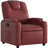 vidaXL Relaxsessel Weinrot Kunstleder