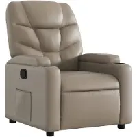 vidaXL Relaxsessel Cappuccino-Braun Kunstleder