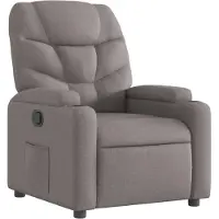 vidaXL Relaxsessel Taupe Stoff
