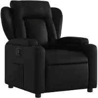 vidaXL Relaxsessel Schwarz Kunstleder