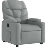 vidaXL Relaxsessel Hellgrau Stoff