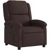 vidaXL Relaxsessel Dunkelbraun Stoff