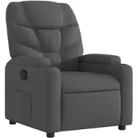 vidaXL Relaxsessel Dunkelgrau Stoff