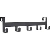 Loft42 Colina Garderobe – 5 Haken – Metall – Schwarz – 44 x 10 x 4 cm