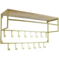 Loft42 Petri Garderobe – 15 Haken – Metall – Gold – 100 x 57 x 30