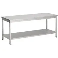 CombiSteel Arbeitstisch mit Grundboden aus Edelstahl 1900x700x900mm