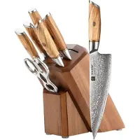 Xinzuo - Damastmesser Set 8-teilig - B37 Lan Serie
