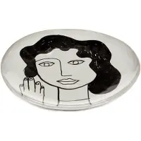 Serax Essteller La Mère Tableware by Marie Michielssen Off White Schwarz L 25 cm